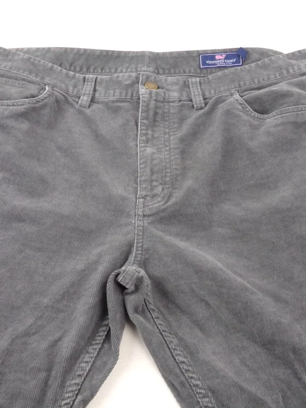 Vineyard Vines Corduroy Pants 40 / 32 Green Straight Fit Stretch 5 Pocket